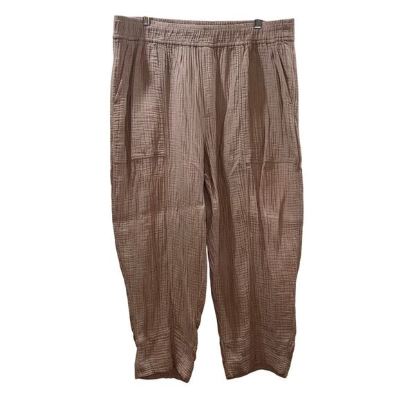 Madewell Lightspun Cotton Gauze Pull-On Balloon Pants – Size 2XL - Picture 3 of 13